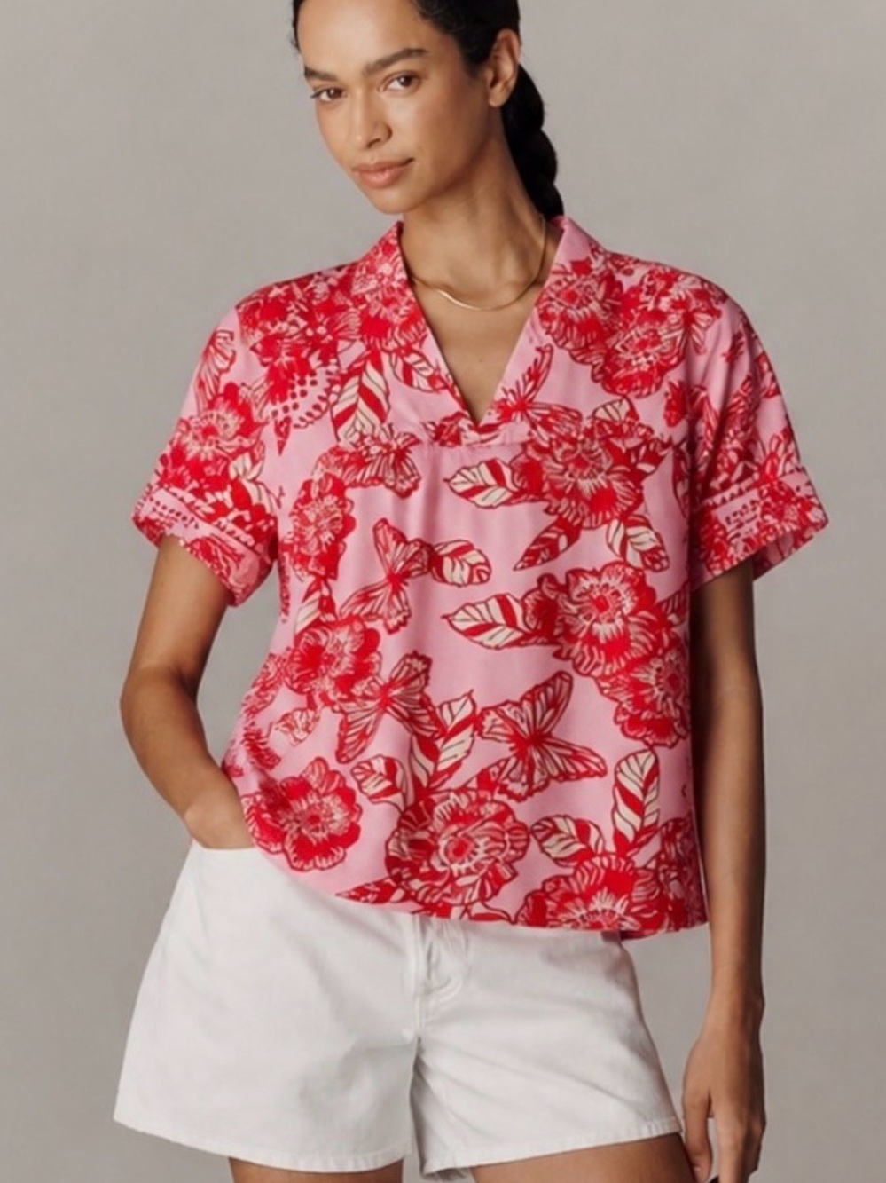 Vineet Bahl Inge Embroidered Blouse - L